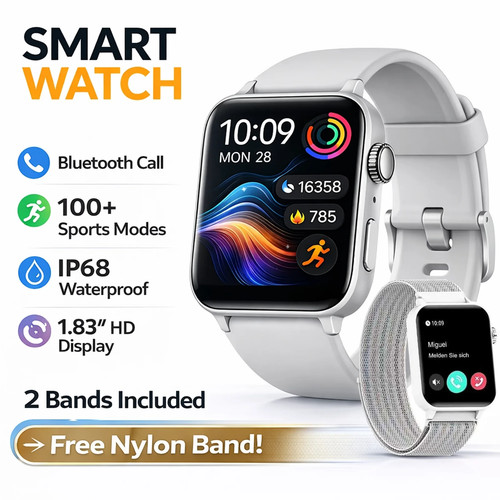 Bluetooth smart watch - bluetooth, call